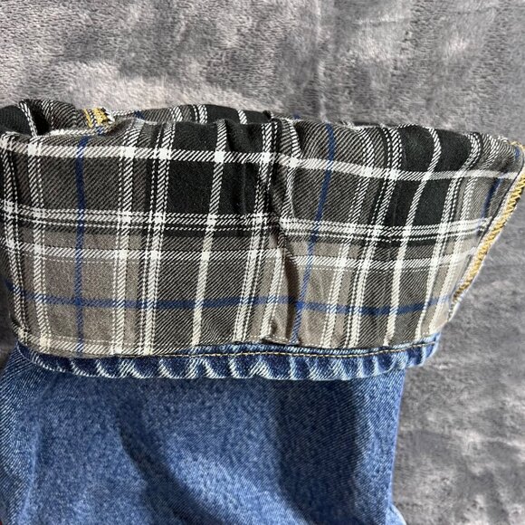 Carhartt Men's Relaxed Fit Flannel-Lined Jeans 40x30 Blue Denim AS IS Work Jeans - Picture 4 of 13